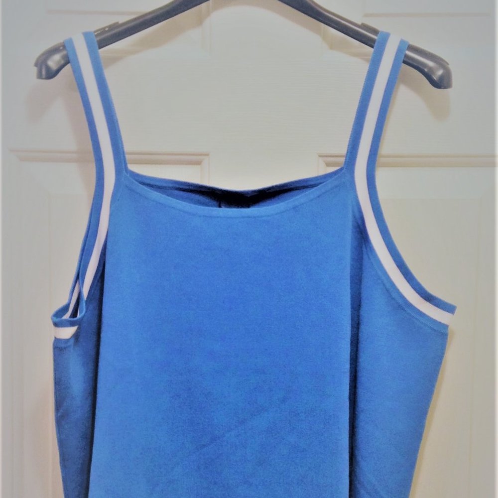 NWT Tanner Doncaster Blue Stretch Knit Camisole Tank Top 3W, 3X, 24W